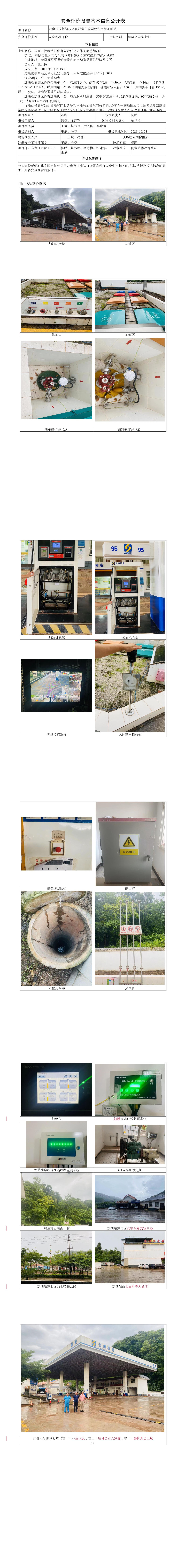 磨憨加油站基本信息公開(kāi)表